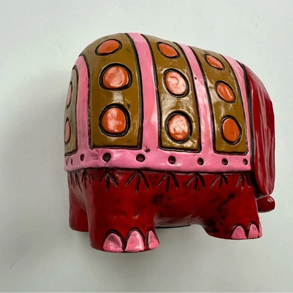 Vintage Pride Creation 60’s-70’s Mod Kitschy Retro Elephant Money Bank